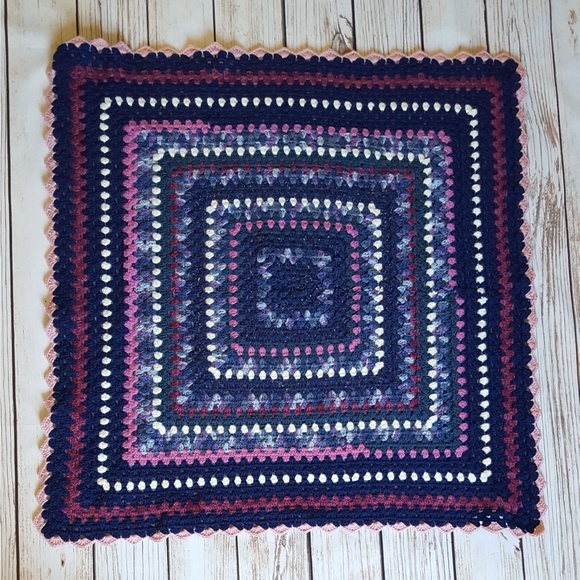 NEW! Handmade Knit Afghan Blanket - Picture 2 of 4
